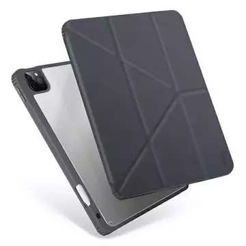 UNIQ etui Moven iPad Pro 12,9" (2021) Antimikrobiální szary/uhlově šedá