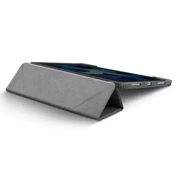 UNIQ etui Moven iPad Pro 12,9" (2021) Antimikrobiální szary/uhlově šedá