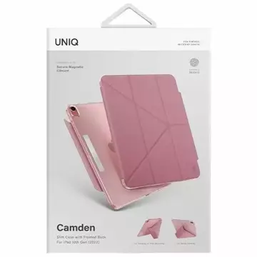 UNIQ obal na tablet Camden pro iPad 10 gen. (2022) růžová/červená růžová Antimikrobiální