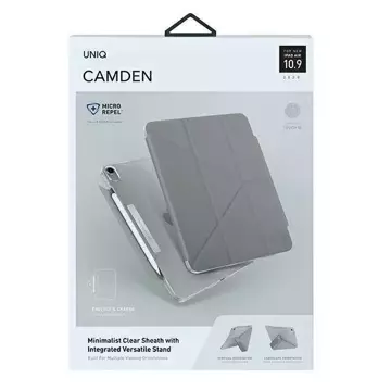 UNIQ pouzdro Camden iPad Air 10,9" (2020) šedá / fosilně šedá Antimikrobiální