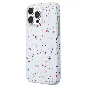 UNIQ pouzdro Coehl Terrazzo iPhone 13 Pro / 13 6,1" bílá / přírodní bílá