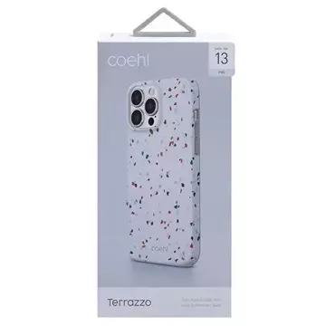 UNIQ pouzdro Coehl Terrazzo iPhone 13 Pro / 13 6,1" bílá / přírodní bílá