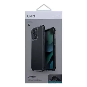 UNIQ pouzdro Combat iPhone 13 6.1" černé / uhlíkové černé