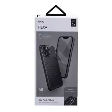 UNIQ pouzdro Hexa iPhone 12 Pro Max 6,7" černé / půlnoční černé