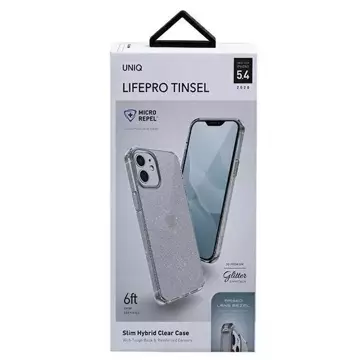 UNIQ pouzdro LifePro Tinsel iPhone 12 mini 5,4" průhledné / průhledné čiré