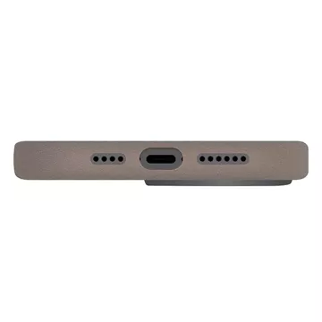 UNIQ pouzdro Lyden pro iPhone 15 Pro 6.1" Magclick Charging šedá/flintová šedá