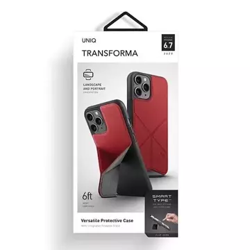 UNIQ pouzdro Transforma iPhone 12 Pro Max 6,5" červená / červená