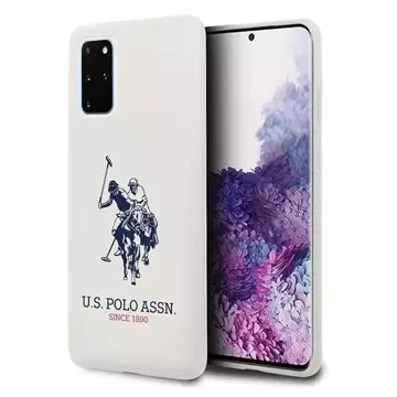 US Polo silikonová kolekce Samsung Galaxy S20 Plus pouzdro na telefon bílé/bílé