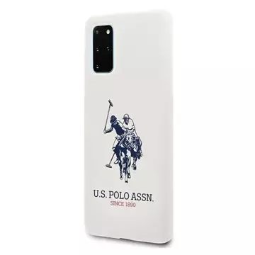 US Polo silikonová kolekce Samsung Galaxy S20 Plus pouzdro na telefon bílé/bílé