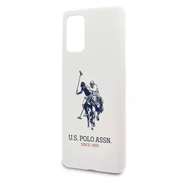 US Polo silikonová kolekce Samsung Galaxy S20 Plus pouzdro na telefon bílé/bílé