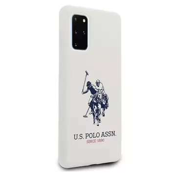 US Polo silikonová kolekce Samsung Galaxy S20 Plus pouzdro na telefon bílé/bílé