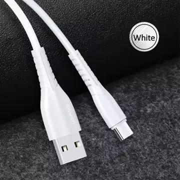 USAMS Kabel U35 microUSB 2A Fast Charge 1 m biały/bílá SJ365USB02 (US-SJ365)