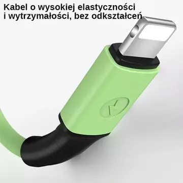 USAMS Kabel U52 lightning 2A Fast Charge 1m fialový