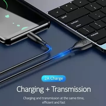 USAMS kabel U18 USB-C 2A Fast Charge 1m černý