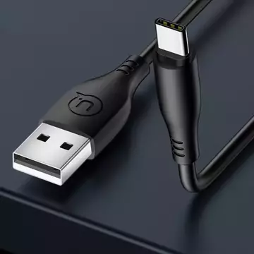 USAMS kabel U18 USB-C 2A Fast Charge 1m černý