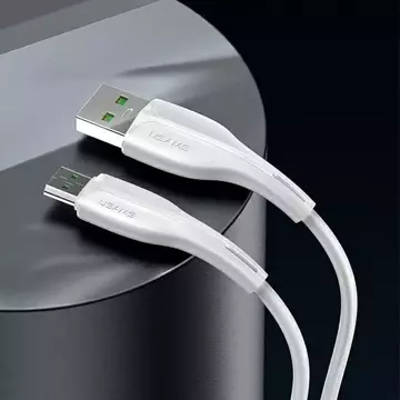 USAMS kabel U38 microUSB 4A Fast Charge pro OPPO 1m bílý