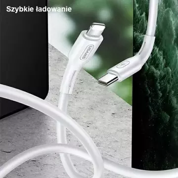 USAMS kabel U43 USB-C to Lightning 30W PD 1,2m černý