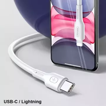 USAMS kabel U43 USB-C to Lightning 30W PD 1,2m černý