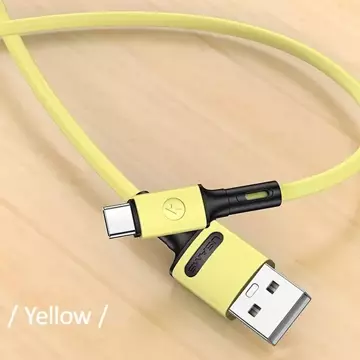 USAMS kabel U52 USB-C 2A Fast Charge 1m žlutý