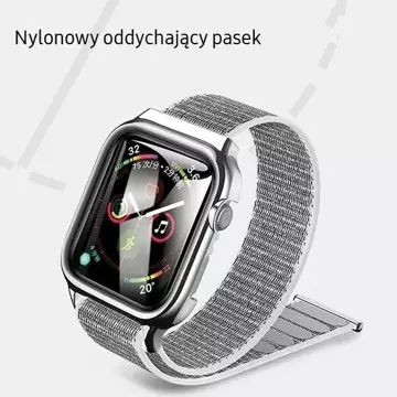 USAMS řemínek s pouzdrem pro Apple Watch 4/5/6/7/SE 40/41 mm černá/černá ZB73IW1 (US-ZB073)