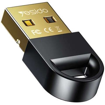 USB Bluetooth 5.1 Mini Transmitter Receiver Adapter pro počítačový notebook Yesido YAU34 Black