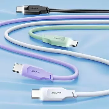 USMAS USB-C PD Fast Charging kabel 1,2m fialový
