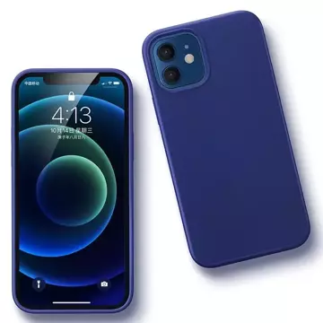 Ugreen Protective Silicone Case gumové flexibilní silikonové pouzdro pro iPhone 12 mini tmavě modrá