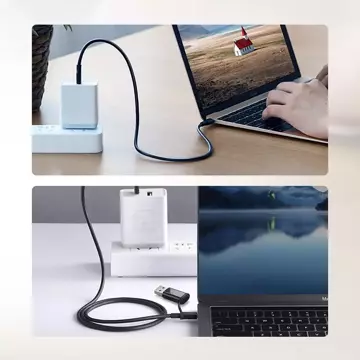 Ugreen USB Type C nabíjecí a datový kabel 3A 2m černý (US286)