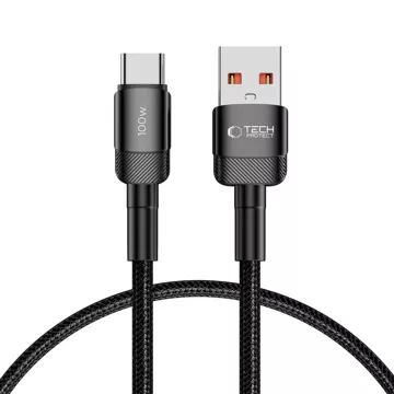 UltraBoost Evo USB-C / USB-C PD kabel 100W 5A 0,25 m černý