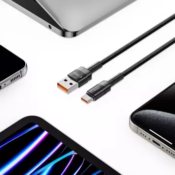 UltraBoost Evo USB-C / USB-C PD kabel 100W 5A 0,25 m černý