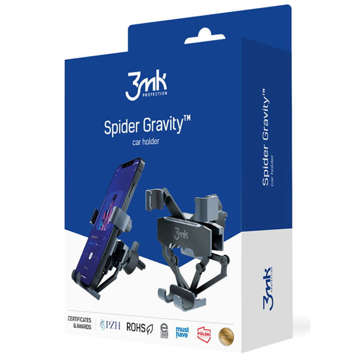 Univerzální 3mk Spider Gravity držák do auta na mřížku ventilace Black