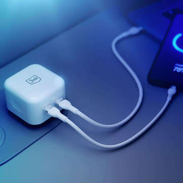 Univerzální 90° úhlová nabíječka Příslušenství 3mk Hyper Charger PD 35W 2x USB-C typ C