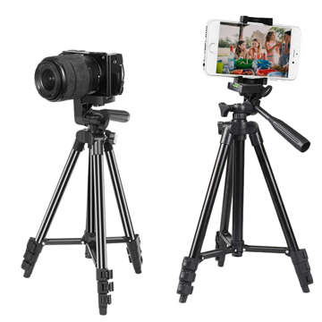 Univerzální stativ Alogy Tripod držák telefonu 1/4 stojan pro kamery GoPro s dálkovým ovládáním Bluetooth, pouzdro Black