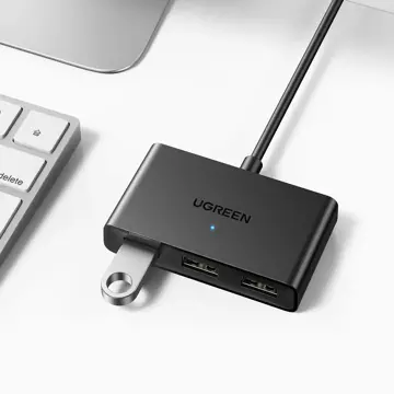 Uzelená spínací skříňka adaptéru USB 2 vstupy - 3 výstupy černá (CM409)