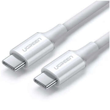 Uzelený kabel USB Typ C - USB Typ C PD 100W 5A 2m bílý (US300)