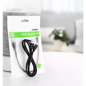 Uzelený kabel USB - USB Typ C 2 A 2 m černý (60118)