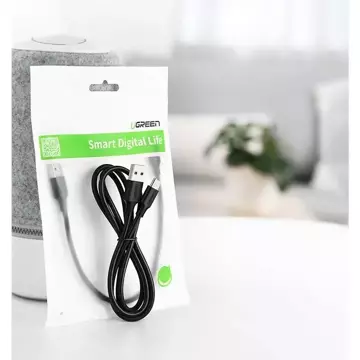 Uzelený kabel USB - USB Typ C 2 A kabel 0,5 m černý (60115)