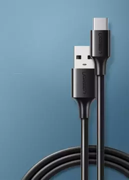 Uzelený kabel USB - USB Typ C 2 A kabel 0,5 m černý (60115)