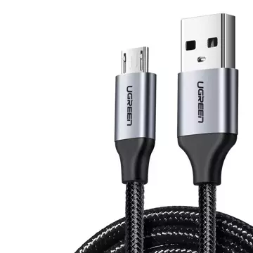 Uzelený kabel USB - micro USB 1m šedý (60146)