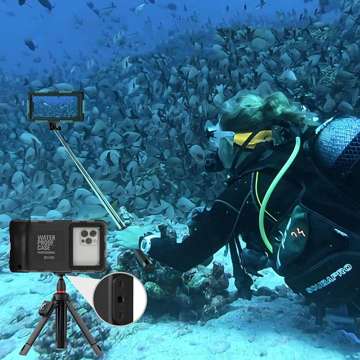 Vodotěsné pouzdro IPX8 universal Diving Waterproof Case Black