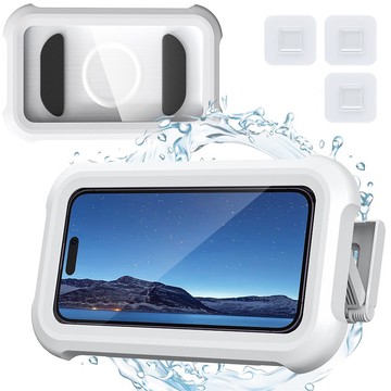 Vodotěsné pouzdro pro 4-7" telefon sprchový držák Pouzdro stojan na pouzdro Alogy Waterproof White