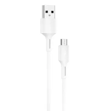 WK Design YouPin kabel USB - micro USB 3A 1m bílý (WDC-136m)