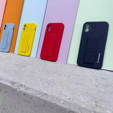 Wozinsky Kickstand Case silikonové pouzdro se stojánkem pro iPhone 13 Pro Max žluté