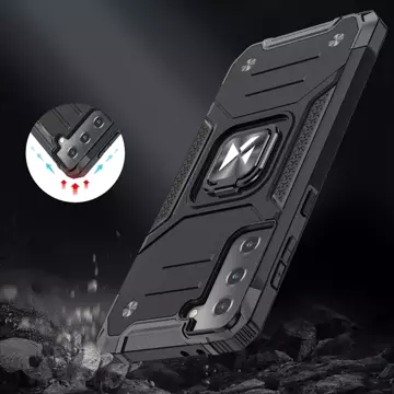 Wozinsky Ring Armor Tough Hybrid Case Magnetický držák krytu Samsung Galaxy S22 (S22 Plus) červený