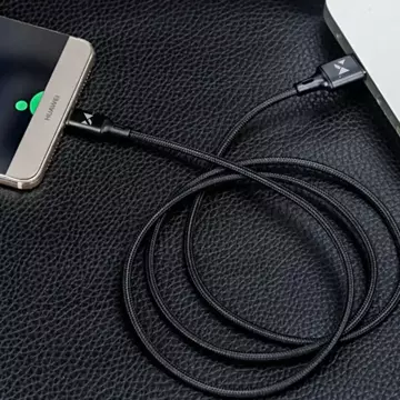 Wozinsky USB – USB Type C kabel 2,4A 2m černý (WUC-C2B)