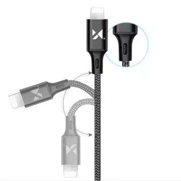 Wozinsky kabel USB kabel - Lightning 2,4A 1m černý (WUC-L1B)