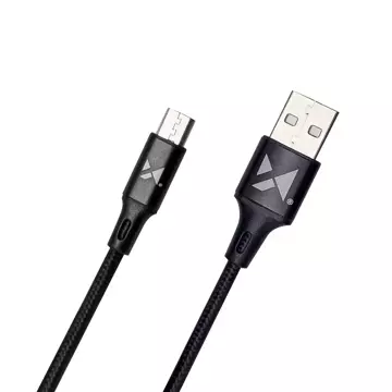 Wozinsky kabel USB - microUSB 2,4A 1m černý (WUC-M1B)