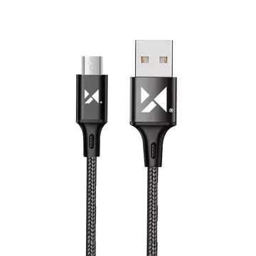 Wozinsky kabel USB - microUSB 2,4A 1m černý (WUC-M1B)