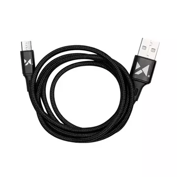 Wozinsky kabel USB - microUSB 2,4A 1m černý (WUC-M1B)