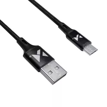 Wozinsky kabel USB - microUSB 2,4A 1m černý (WUC-M1B)